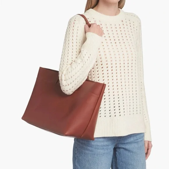 Madewell the Zip Top Essential Tote in Warm Cinnamon - Picture 11 of 15